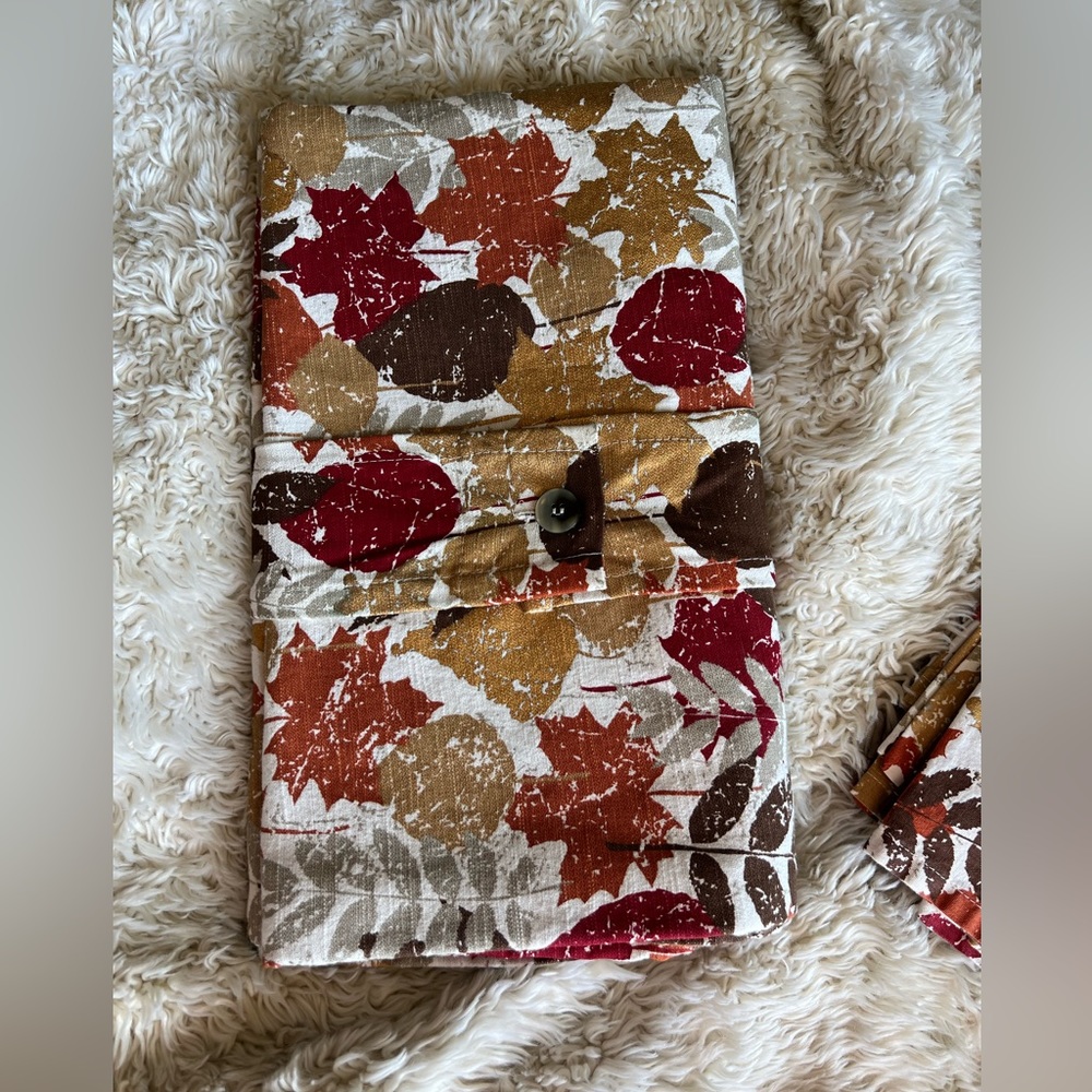 Threshold fall leaves rectangle tablecloth